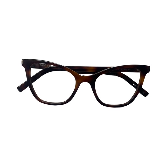 NEW Authentic Saint Laurent Cat Eye Tortoise Eye Glasses SL 219 002